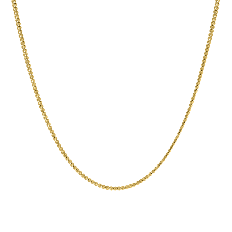 14 Karaat geelgouden ketting gourmet 0,81mm