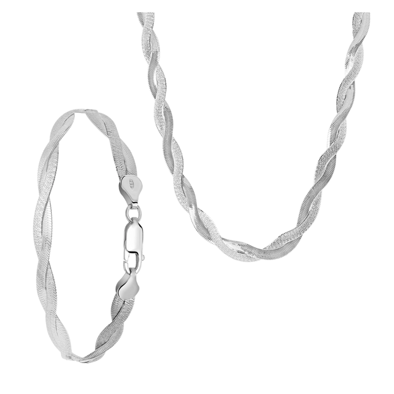 925 Silber-Set, gedreht