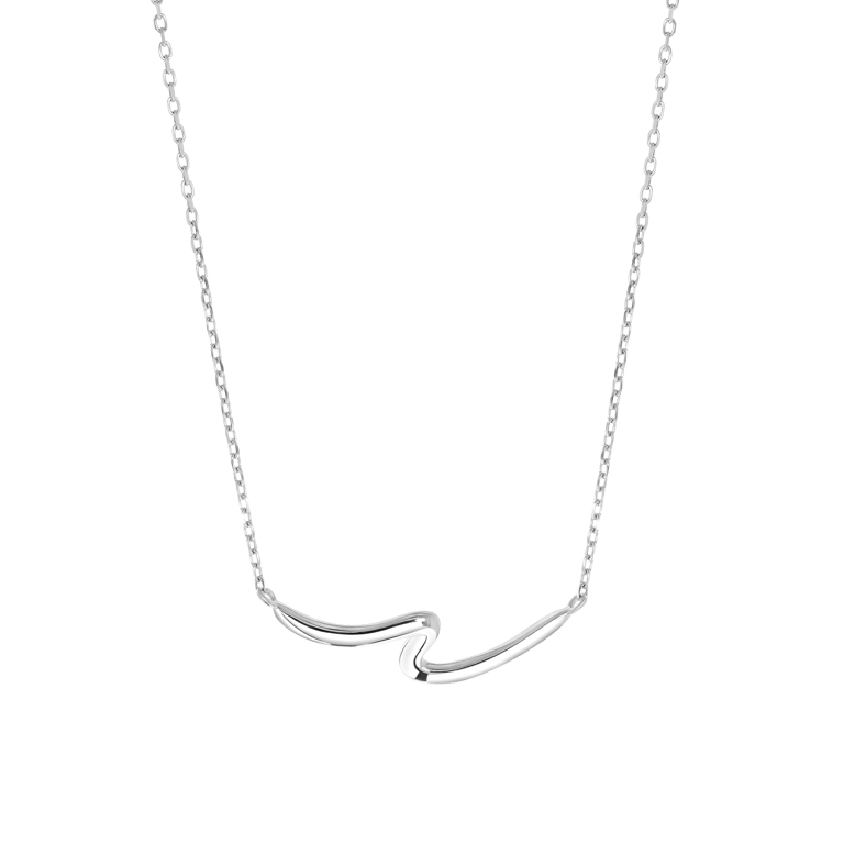 Zilveren ketting&hanger golf voor dames
