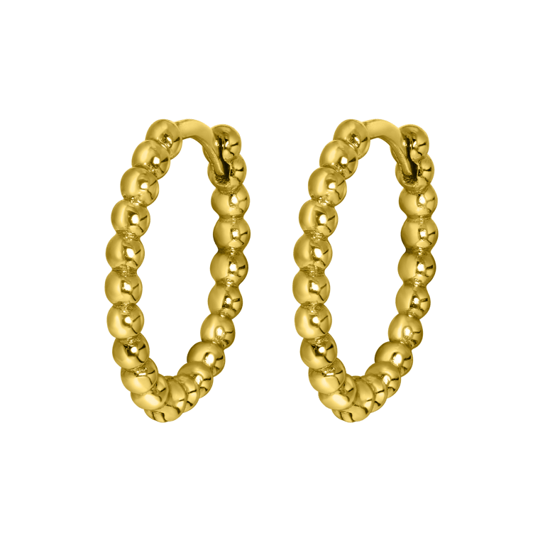 Zilveren goldplated oorringen voor dames