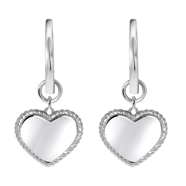 Ohrringe aus 925 Silber, Gravurherz