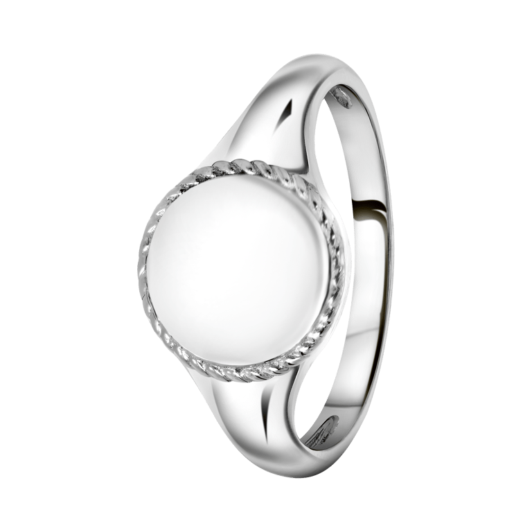 Siegelring aus 925 Silber, Gravurplättchen