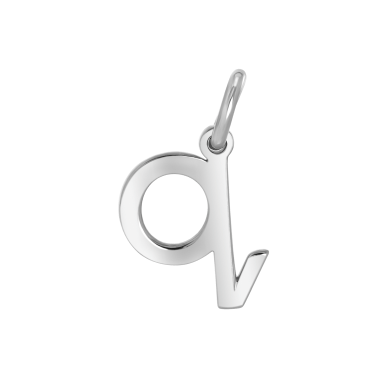 Anhänger, 925 Silber, Alphabet