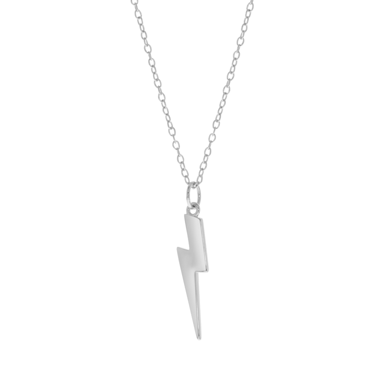 Kette & Anhänger, 925 Silber, Galaxis-Blitz