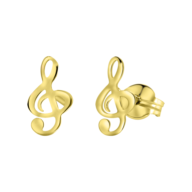 Ohrringe, 375 Gold, Note