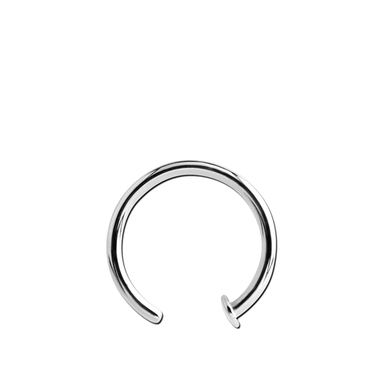 Stainless steel neuspiercing ring