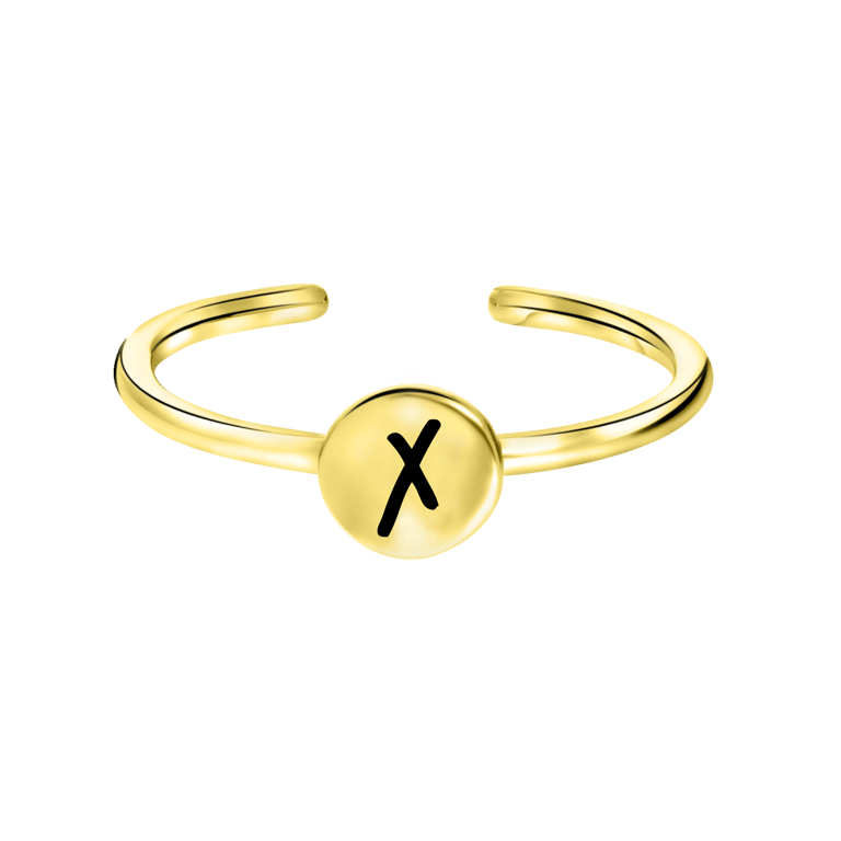 Zilveren goldplated ring voor dames