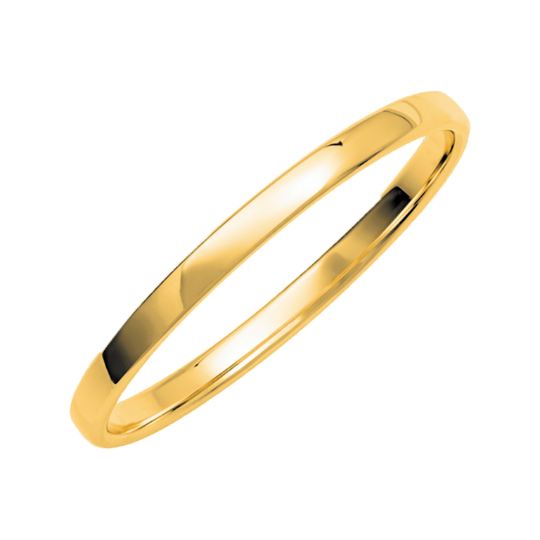 14K geelgouden dames trouwring Gentle H237