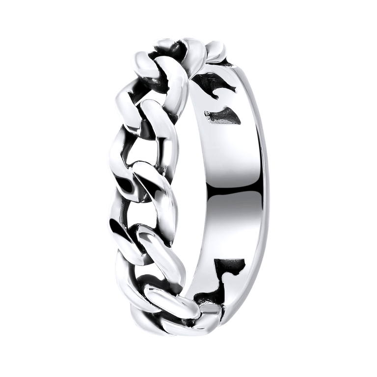 Ring aus 925 Silber Bali, Gourmet-Kettenglied