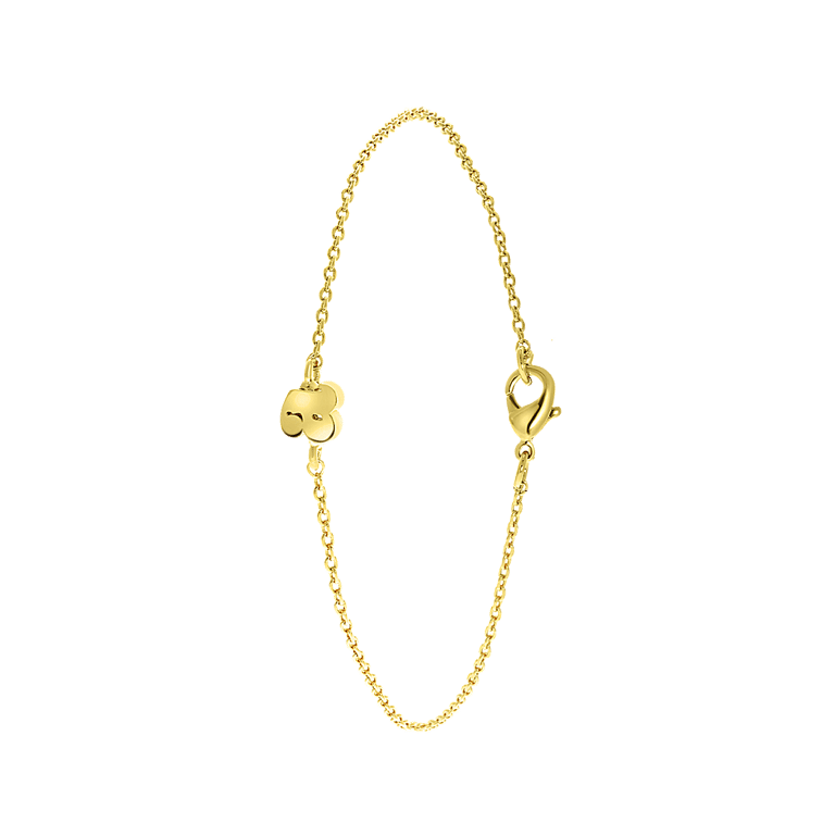 Vergoldetes Armband mit Buchstaben