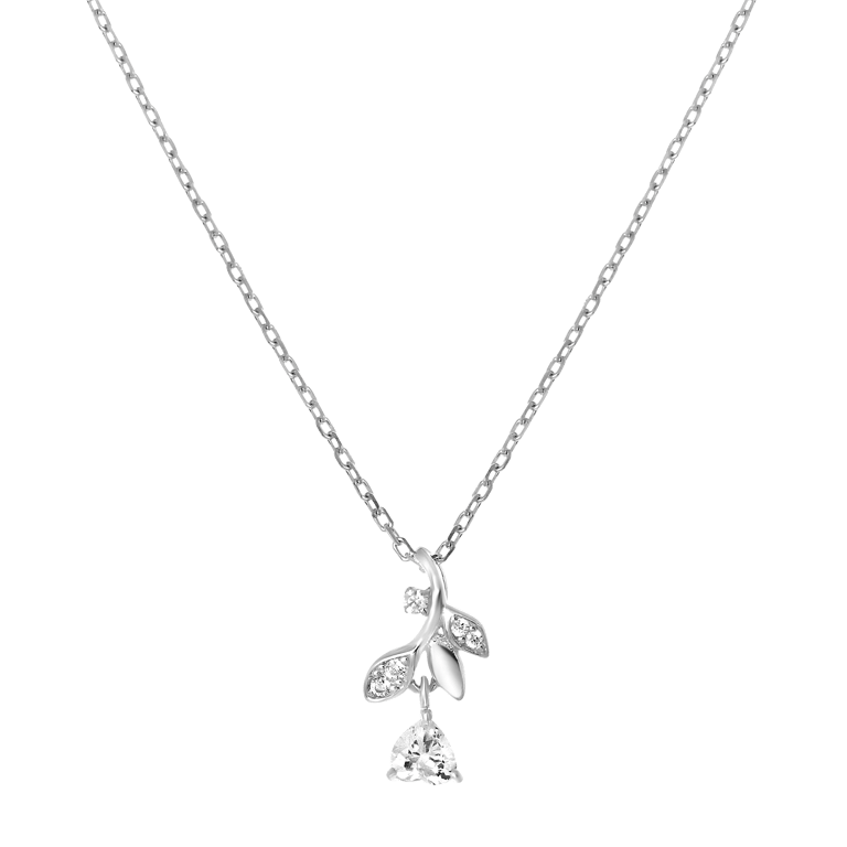 Zilveren ketting met kattenhanger Abessijn