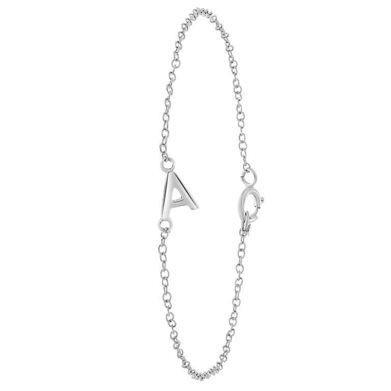 Kinderarmband aus 925 Silber, Alphabet