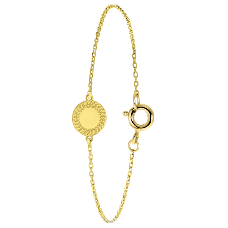 Zilveren goldplated fantasiearmband voor dames