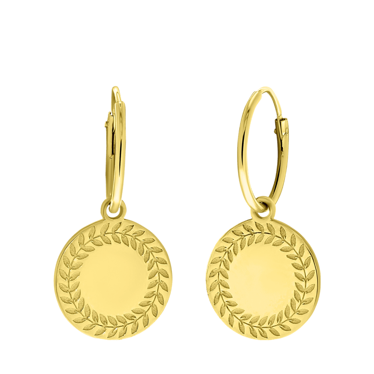 Zilveren goldplated oorringen voor dames