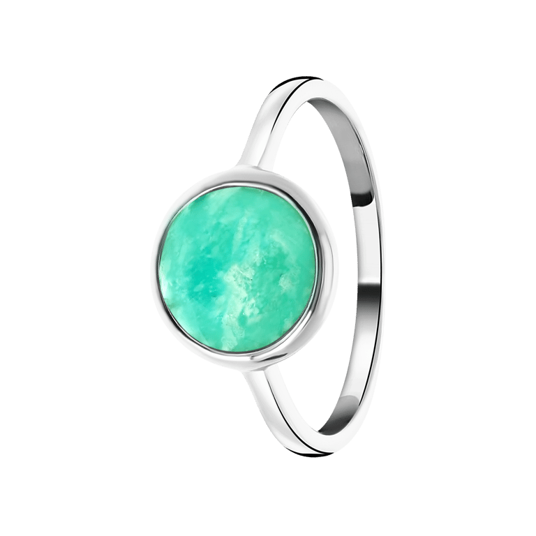 Zilveren ring Gemstone amazonite