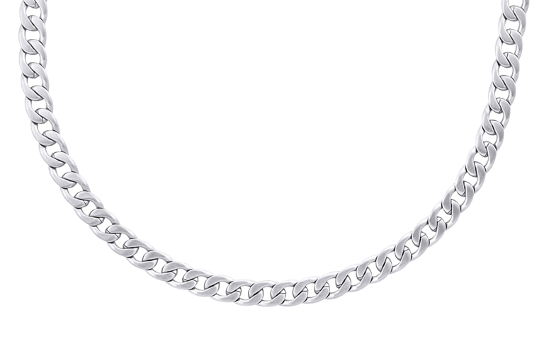 Stainless steel herenketting schakel