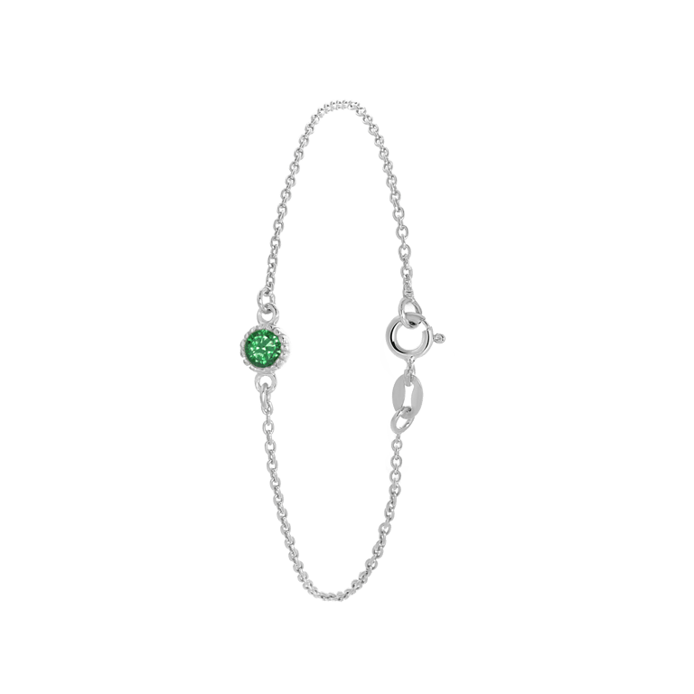 Zilveren armband geboortesteen