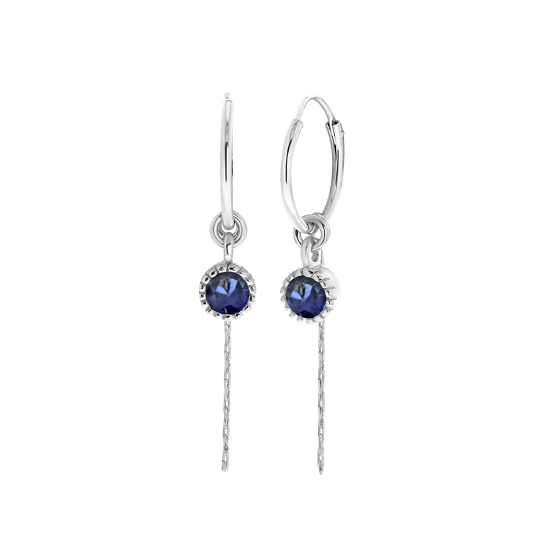 Ohrringe, 925 Silber, Geburtsstein