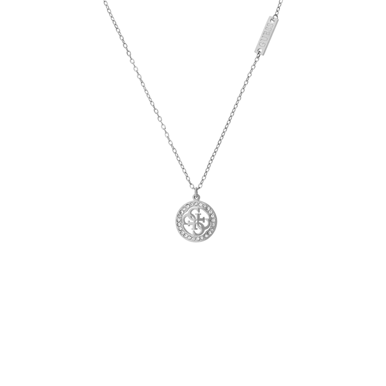 Guess stainless steel ketting met hanger 4g logo voor dames