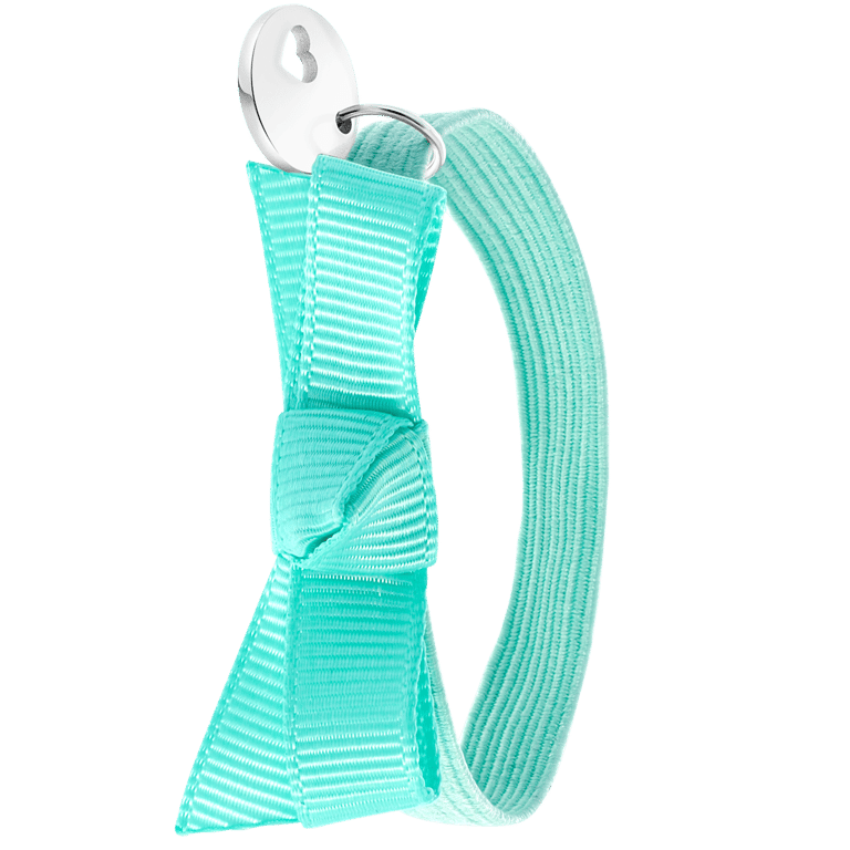 Elastisches Kinderarmband in Blau mit Münzanhänger