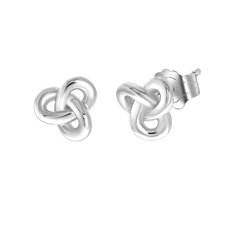 Ohrstecker, 925 Silber, Knoten
