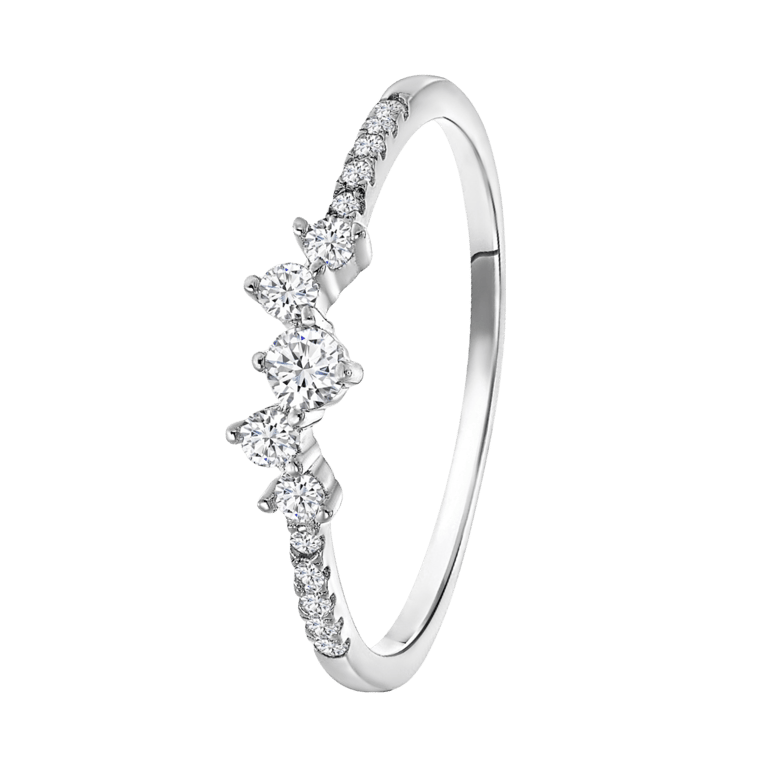 Ring, 925 Silber, mit Zirkonia