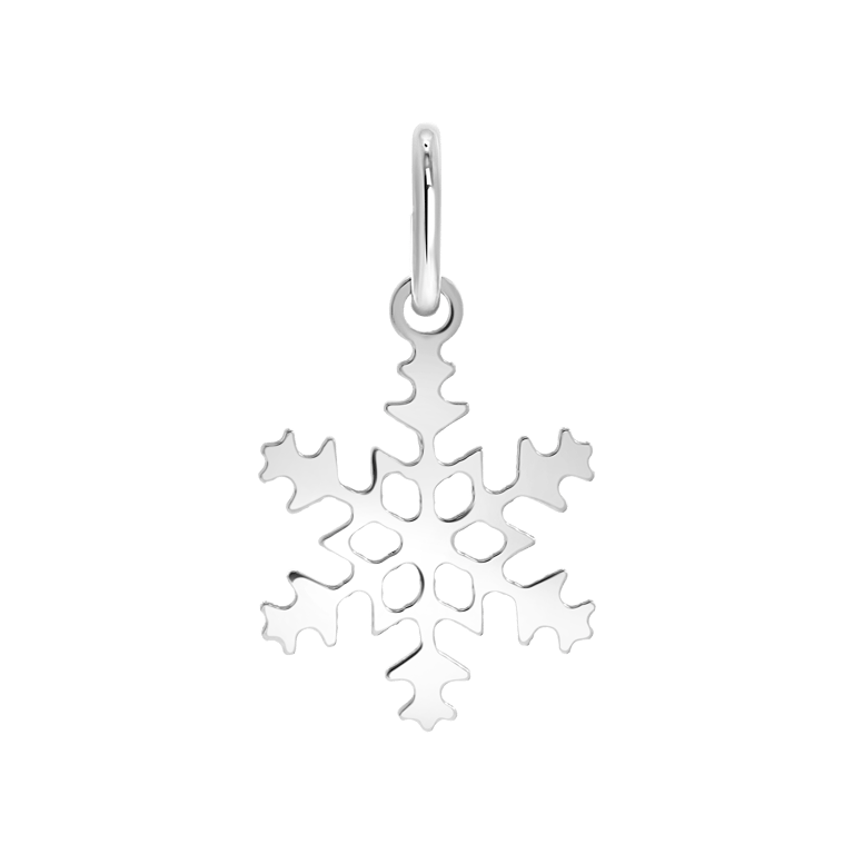 Anhänger, 925 Silber, Schneeflocke