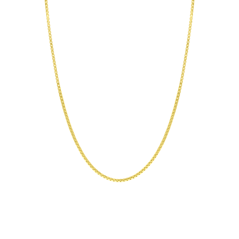 Recycelte goldbeschichtete Kette mit venezianischem Glied