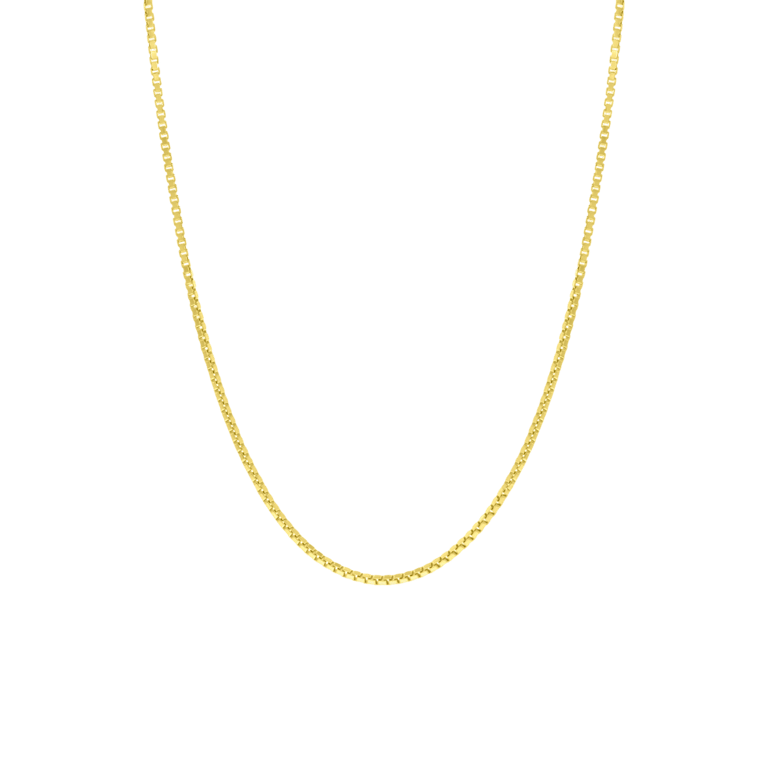 Zilveren goldplated basis ketting voor dames