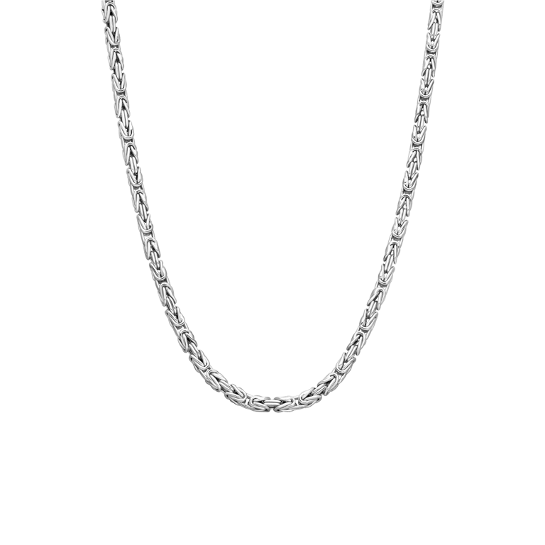 Zilveren kinder schakelketting
