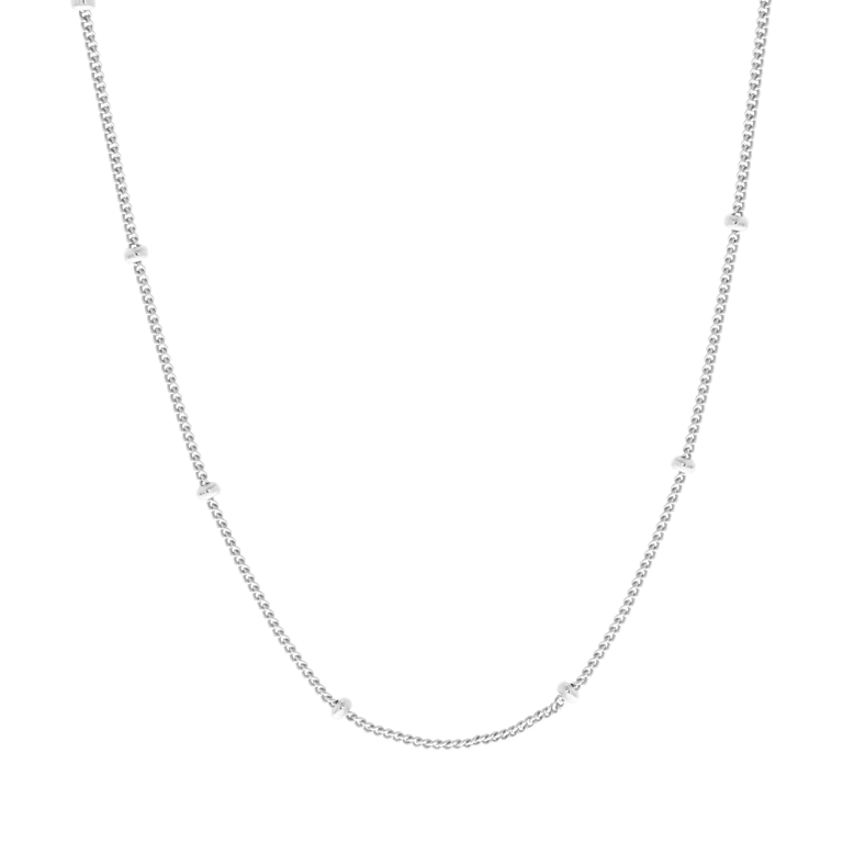 Zilveren ketting bolletjes Mix&Match