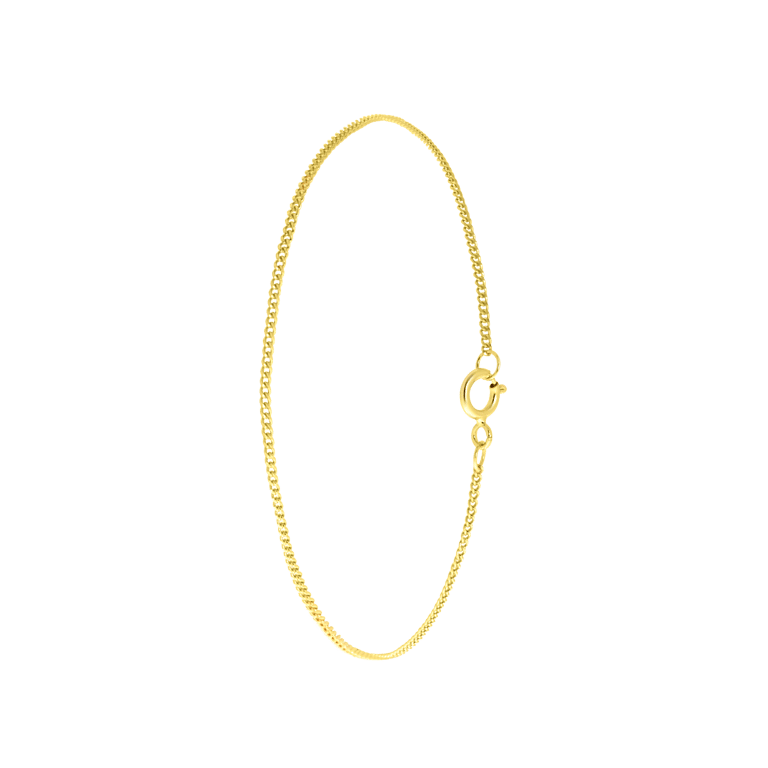 Zilveren goldplated fantasiearmband voor dames