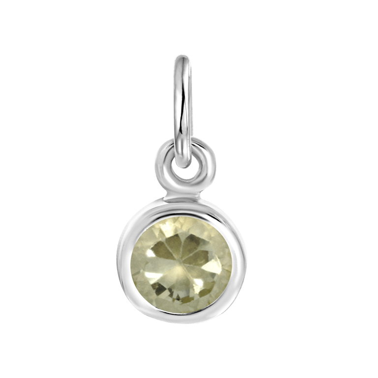 Zilveren hanger geboortesteen Mix&Match