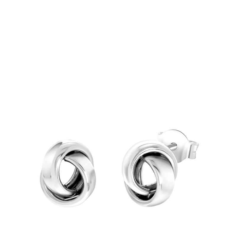 Ohrstecker, 925 Silber, Knoten