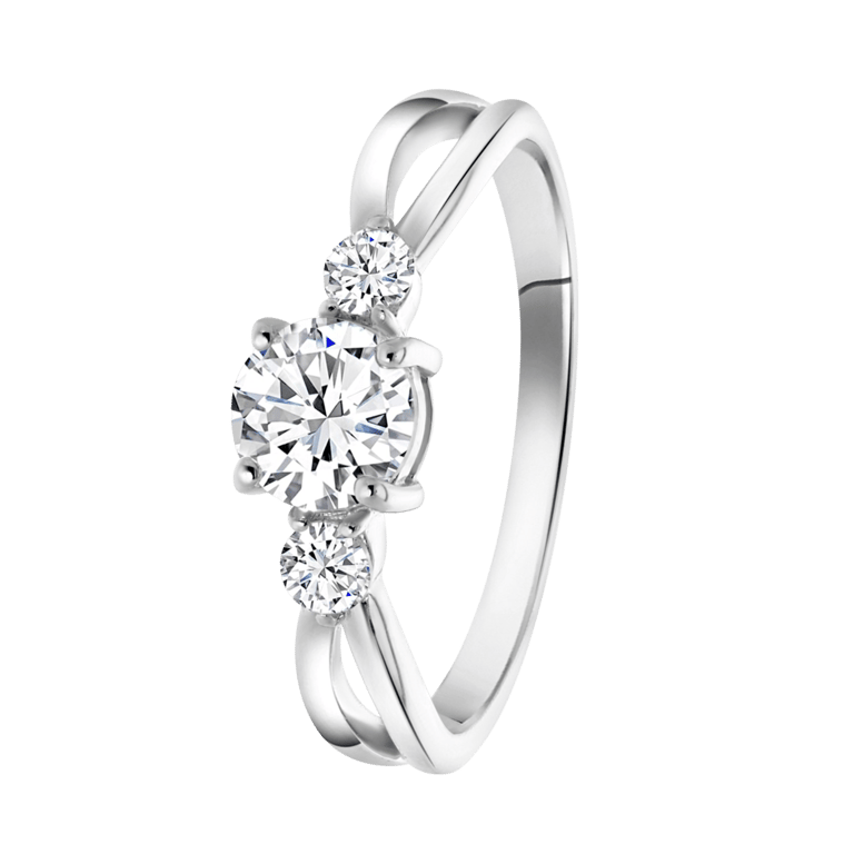 Ring, 925 Silber, mit Zirkonia