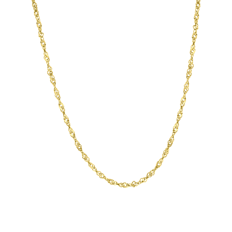 Stainless steel goldplated ketting voor dames