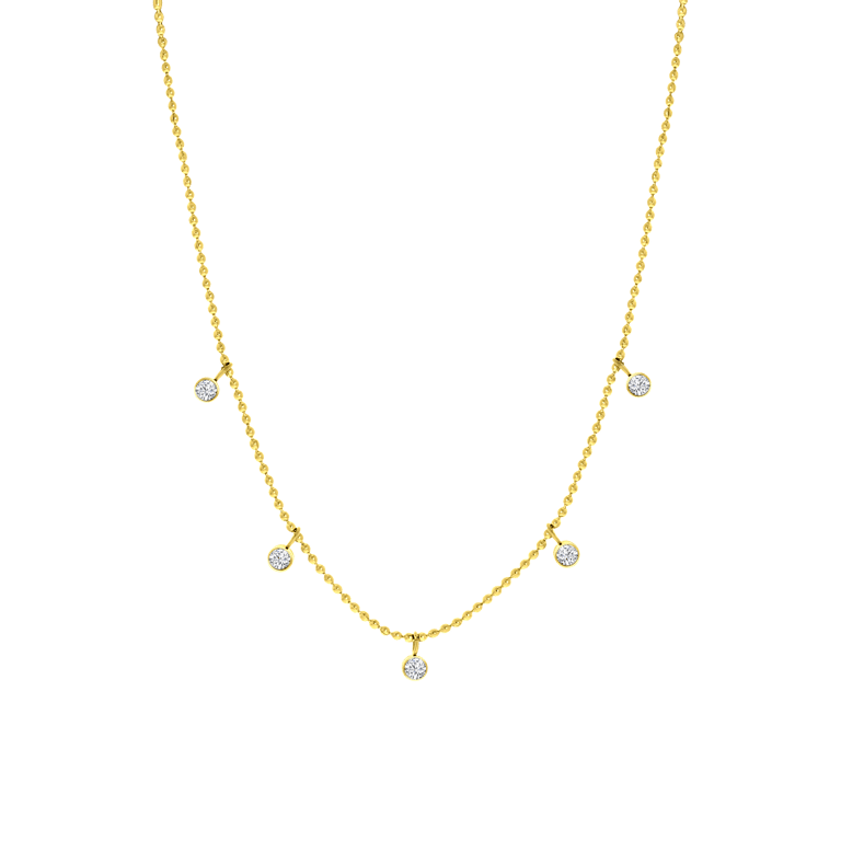 Myla stainless steel goldplated ketting voor dames
