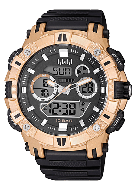 Q&Q Dual-Time Herrenarmbanduhr GW88J006Y