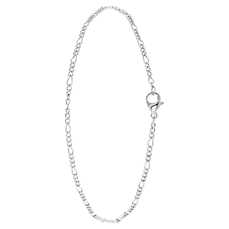 Gerecycled stalen enkelband figaro