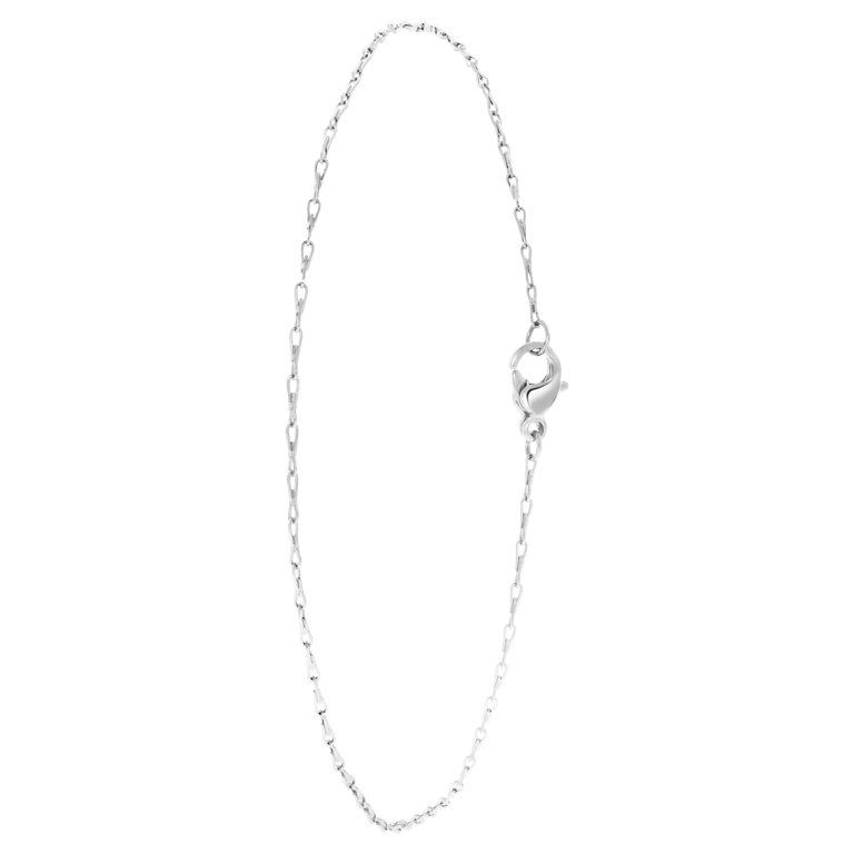 Gerecycled stainless steel enkelband fantasieschakel