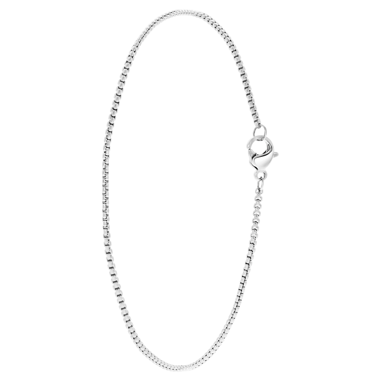 Gerecycled stainless steel enkelband venetiaanse schakel