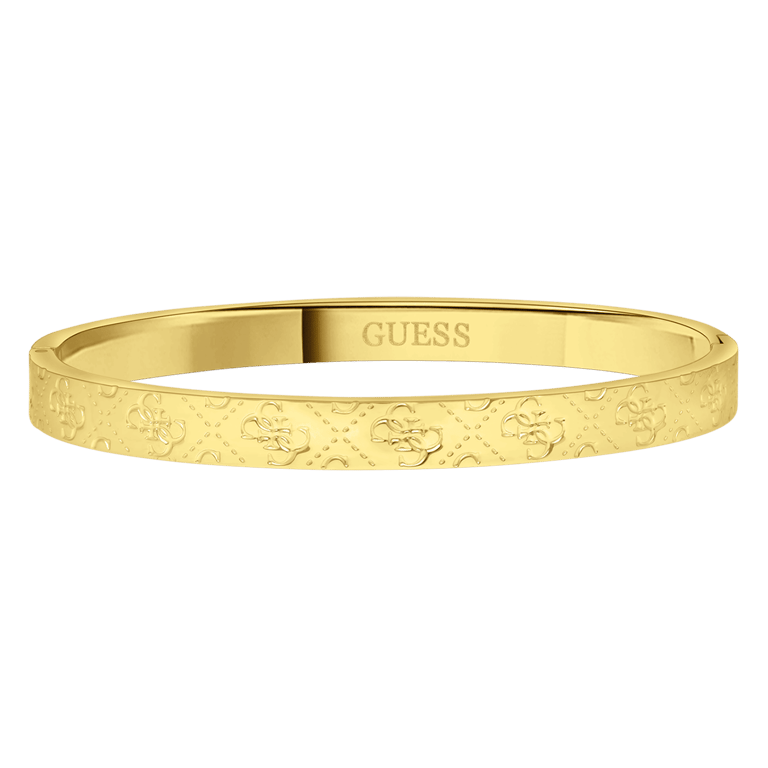 Guess stainless steel goldplated bangle armband 4G logo