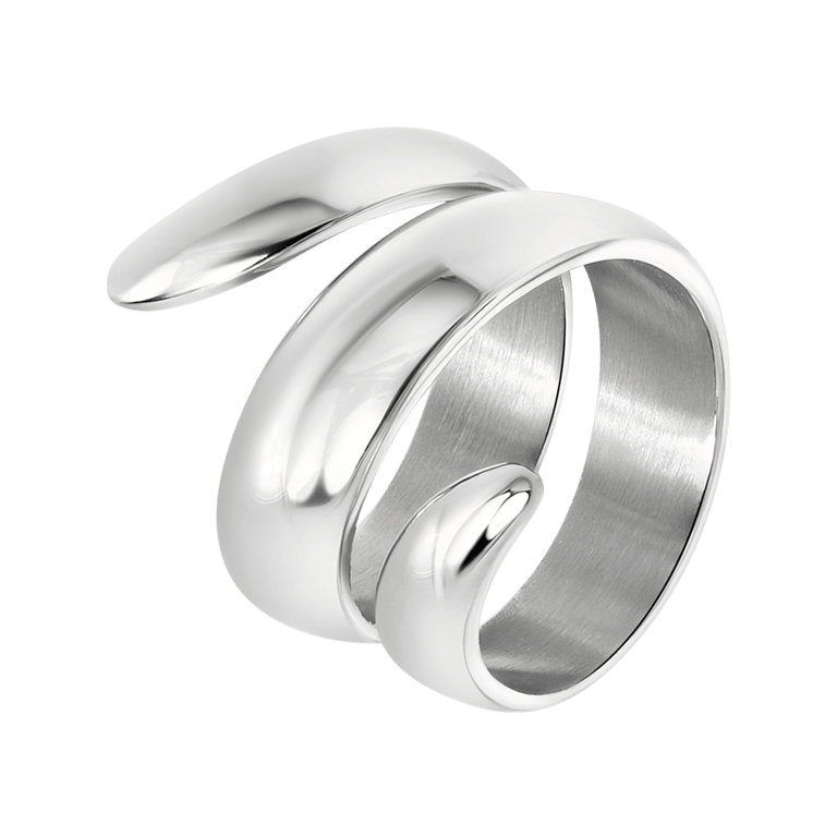 Gerecycled stalen ring Rosamonde