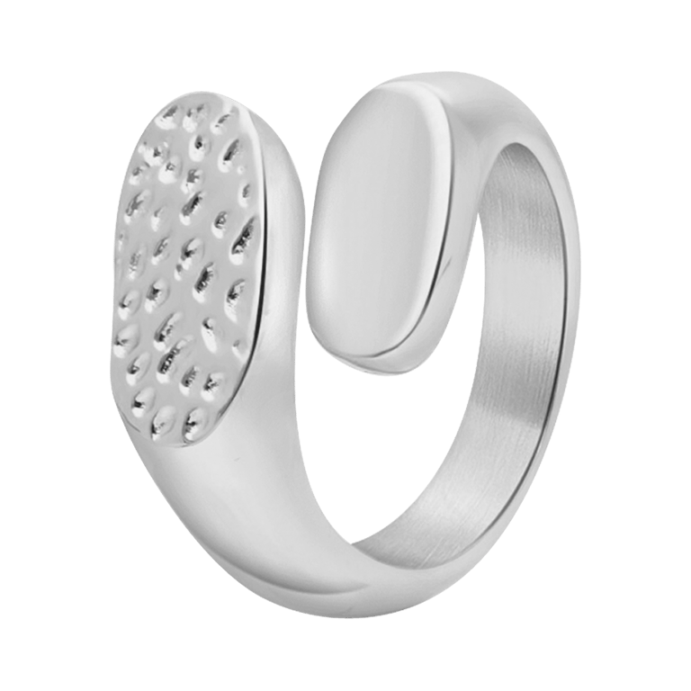 Gerecycled stalen ring Zola