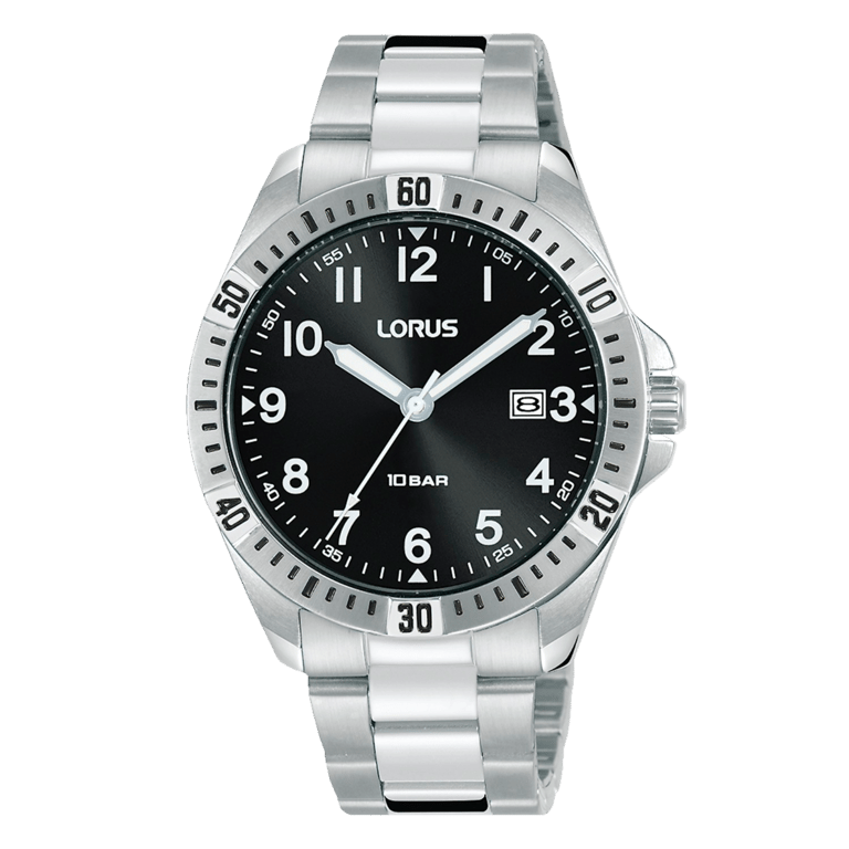 Lorus Edelstahl-Armbanduhr, 100 m WD, RH925NX9