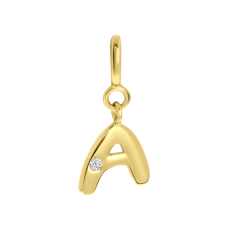 Buchstabenanhänger, 925 Silber, Mix & Match