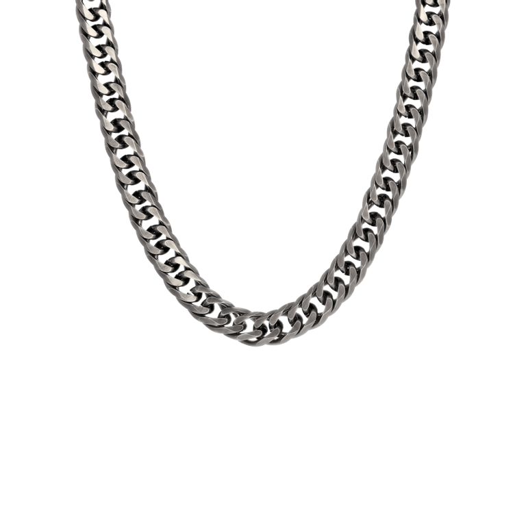 Gerecycled stainless steel herenketting gourmetschakel