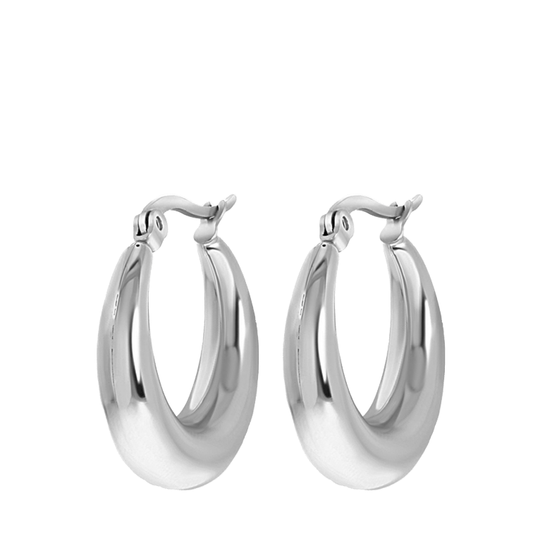 Myla stainless steel goldplated oorringen voor dames