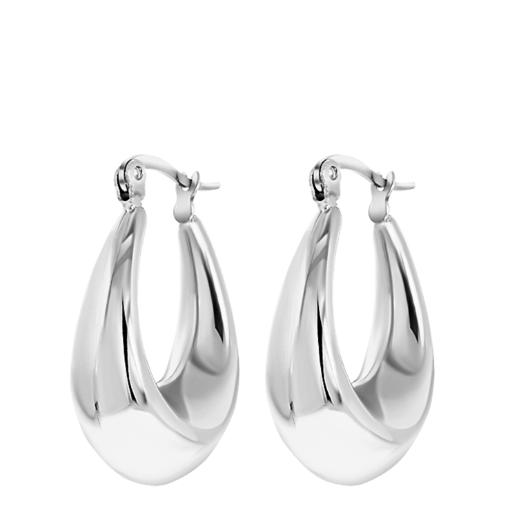 Myla stainless steel goldplated oorringen voor dames