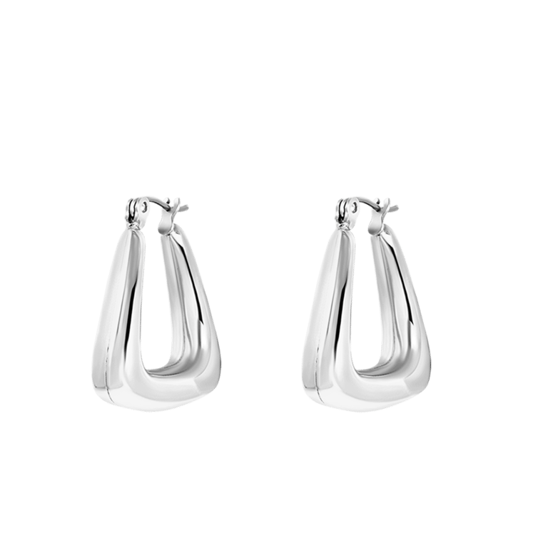 Myla stalen goldplated oorringen voor dames